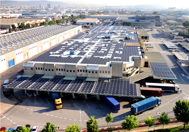 Crystalline-solar-panel-2000-kW-Barcelona-Spain